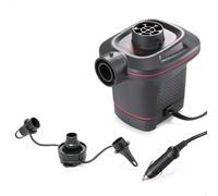 Intex 66636 - Hinchador eléctrico con adaptador para coche 12V Quick Fill, Color Rojo