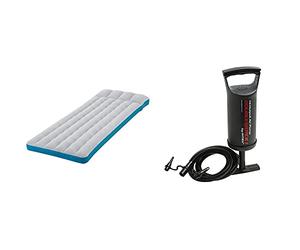 Intex 67997 Colchoneta Hinchable De Camping 67 X 184 X 17 Cm + 68612 Hinchador De Mano Doble Velocidad 29 Cm