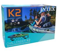 Intex 68306 Challenger K2 Bote Inflable De Pesca Kayak NUEVO OVP