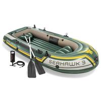 Barco hinchable seahawk 3 intex 295x137x43 cm con remos