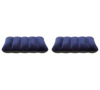 Intex 68672 - Almohada Hinchable flocada, 43 x 28 x 9 cm, Color Azul