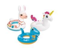 Intex Anillos de Animales Grandes, tamaño desinflado: 1,07 m x 58 cm (Unicornio), 86 cm x 58 cm (Llama), 81 cm x 58 cm (Dinosaurio) (59221NP)