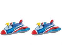Intex Avión Hinchable con Pistola de Agua, 117X104 cm, Juego acuático, con Lanzador de Agua, para Playa, para Piscina, Juguete Infantil, Peso máximo 40 kg, +3 años (57531) (Paquete de 2)