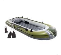Barca hinchable seahawk 4 intex con remos, hinchador y asientos hinchables