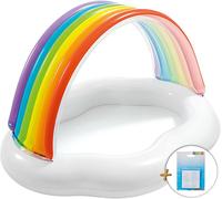 INTEX Bebé Piscina Rainbow Cloud 142x119x84cm Extra Parches de Reparación