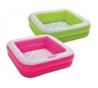 Intex Caja De Juego Para Bebés Piscina Cuadrada Verde O Rosa 85 X 85 X 23 Cm