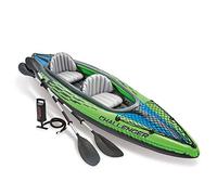 INTEX - Canoa- kayak 2 personas 351x76x38cm con bomba y remos