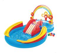 Centro juegos hinchable intex arcoiris 297x193x135 cm - 428l