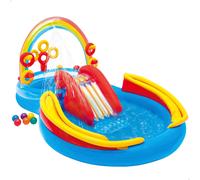 Intex centro juegos hinchable arcoiris 297x193x135 cm