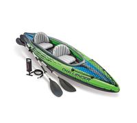 Intex Challenger K2 Kajak Hinchable 351x76x38cm Con Remos, Bomba & Bolsa