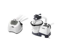 INTEX Clorador salino, clorador salino para Piscinas, 5 Gramos/Hora, Piscinas Desmontables pequeñas & 26644 - Depuradora de Arena Krystal Clear 7500 L/H, para Piscinas Desmontables de hasta 29100