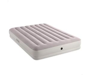 Intex, Colchón Hinchable Doble, Prestige Mid-Rise, 152x203 cm, Fiber-Tech, Cómodo y Estable, Superficie Suave y flocada, Hinchador eléctrico Incluido, Cama Inflable, Colchones inflables (64179)