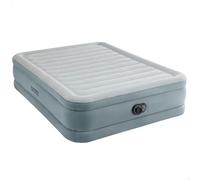 Intex Colchón hinchable Premium Comfort, 152x203x46 cm, Tecnología Fiber-Tech, Bomba de aire incorporada, Sistema inflado y desinflado, Cama matrimonio, Colchones inflables (64824)