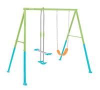 Intex Columpio de Metal con balancín Doble Plaza y Asiento, Regulable en Altura, hasta 144 kg, Columpios para niños 3-10 años, Juegos Exterior, Certificado CE (59000)