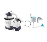 Intex Depuradora Arena Krystal Clear 3.500 l/h Skimmer Deluxe Filtro 3.028 l/h Easy Set-Metal Frame, 49x43x34 cm, Color Blanco