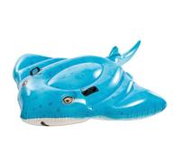 Intex Flotador Hinchable, 145X185 cm, Diseño Raya, Incluye Parche reparación, Colchoneta con 2 Asas, con 2 cámaras de Aire, Colchonetas de Piscina, Hinchables Playa, Juguete Agua (57576)