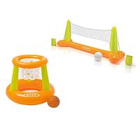Intex Fun Goals Game - Juego de waterpolo hinchable (voleibol + baloncesto)