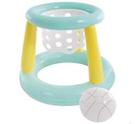 Intex Juego Hinchable de Baloncesto acuático, Aro Flotante, Mini Canasta Infantil, con balón Hinchable, para Piscina, Juguete de Agua, Kit de reparación, +6 años