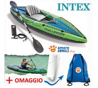 Intex Kayak Challenger K2 Set → 351x76x38 Cm + Remo Y Bomba Inflable / 68306