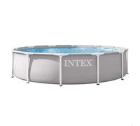 Intex piscina desmontable redonda prism frame 3,6 metros