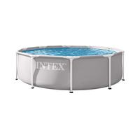 Intex piscina desmontable redonda prism frame 3,6 metros