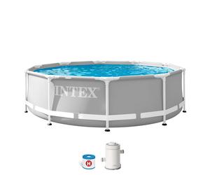 INTEX Piscina desmontable redonda Prism Frame 305x76 cm con depuradora