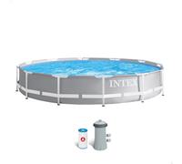 Intex piscina desmontable redonda prism frame 366x76 cm con depuradora