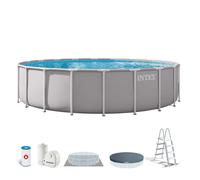 Intex piscina desmontable redonda prism frame 6 metros con depuradora 610 cm