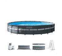Intex piscina desmontable redonda ultra xtr 7 metros con depuradora y accesorios 132 cm