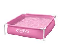 INTEX Piscina desmontable rosa Mini Frame 122x122x30 cm