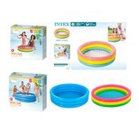 Piscina hinchable intex 3 aros azul 168x38 cm - 481 litros