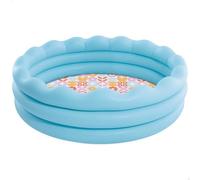 Intex Piscina hinchable infantil circular, Color azul, Mide Ø168x45 cm, Capacidad 575 litros agua, 3 cámaras de aire, Incluye parche reparación, Piscinas desmontables para niños (56191)