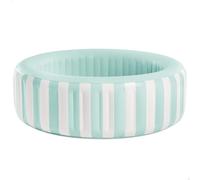 Intex Piscina Hinchable Infantil Circular, Rayas Azul y Blanco, Mide Ø168x53 cm, Capacidad 462 litros Agua, Incluye Parche reparación, Piscinas Desmontables para niños (56182)