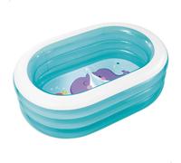 INTEX Piscina hinchable My Sea Friends 163x107x46 cm - 230 l
