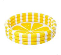 Intex, Piscina Infantil Hinchable, Forma Redonda, Diseño limón, Ø147x33 cm, 330 litros, 3 cámaras de Aire, Incluye Parche reparación, De Vinilo Resistente, Piscinas para bebés, +2 años (58432)