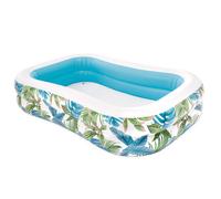 Intex Pools Piscina hinchable Tropical 229 x 152 x 48 cm 600 L estampado hojas estructura 3 anillos