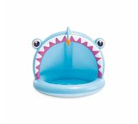Intex Pools Piscina infantil hinchable Angler Fish 127×102×86 cm, parasol, suelo acolchado