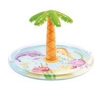 Intex Piscina Infantil Hinchable Spray Palmera, Ø173 x 104 cm, con rociador de Agua, Conexión a Manguera, Capacidad 166 L, Diseño Tropical, Vinilo Resistente, para niños +2 años (56433)