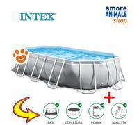 Intex Piscina Ovalada Prisma Frame 503x274x122cm con Bomba de Filtro 26796