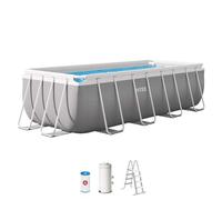 Intex Piscina Prism Frame Rectangular 400x200x122cm con Bomba de Filtro