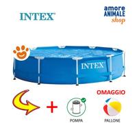 Intex Piscina Redonda Estructura Metálica (Ø305x76cm) Con Bomba De Filtro 28202