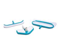 Kit de limpieza deluxe intex para piscinas y spas con recoge hojas, cepillo y cabeza