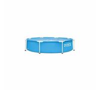 Intex Piscina Tubular Redonda con Marco Metálico Azul Ø 2,44m x Altura 0,51m