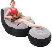 Intex - Sillón hinchable y reposapies