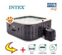 Intex SPA Greystone Deluxe 4 Plazas Piscina Hidromasaje 173x173x71cm 28450