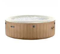 INTEX - Spa hinchable Bubble Massage Sahara 4 personas, calentador 2.200W, 120 salidas de burbujas, caja de control, panel incorporado, depuradora con filtro S2, bañera de hidromasaje, spas hinchables