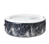 Intex Spa hinchable circular Glow Deluxe 4 personas, Ø196x71 cm, Calentador, 140 salidas aire, Caja control, Depuradora filtro S2, Panel inalámbrico APP, Clorador salino, Accesorios (55102)