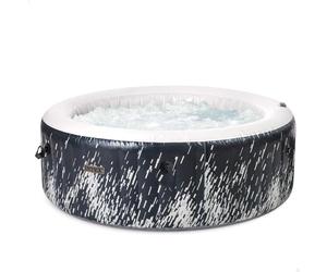 Intex Spa hinchable circular Glow Deluxe 4 personas, Ø196x71 cm, Calentador, 140 salidas aire, Caja control, Depuradora filtro S2, Panel inalámbrico APP, Clorador salino, Accesorios (55102)