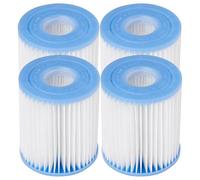 Intex Swimming Pool Easy Set Filter Cartridge Replacement - Type H (4 Pack)
