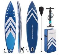 Intex Tabla paddle surf hinchable, Modelo AquaQuest 350 T, Tipo Touring, Mide 350x79x15 cm, Máx. 160 kg, Base antideslizante, Bomba de hinchado con manómetro, Quilla extraíble, Remo aluminio (68247)